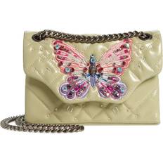 Kurt Geiger Mini Kensington Butterfly Leather Crossbody Bag - Light/Pastel Green