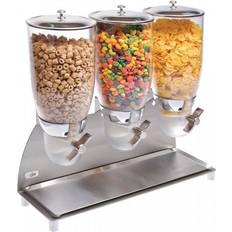 Cereal storage containers Cal-Mil Triple Canister Cylinder Cereal Dispenser Kitchen Container 277.35gal