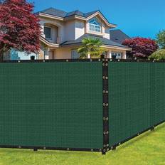 Green Fences Sealtech 15' Green Heavy-Duty Polyethylene Mesh Privacy Fence Screen