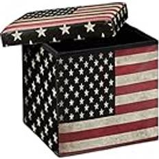 Folding Seat Box Ottoman 38 cm