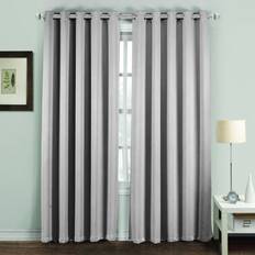 Curtains & Accessories ASAB Silver, 66" 54" 168cm 137cm Thermal Blackout Ring Super Soft