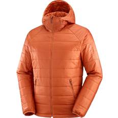 Salomon Men Jackets Salomon Men’s Outline Insulated Hooded Jacket Baked Clay