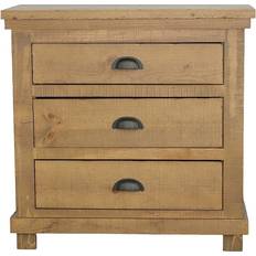 Progressive Furniture Willow Nightstand Brown Bedside Table 17x32"