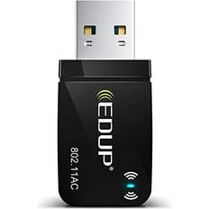 Edup AC1300Mbps WiFi Dongle, USB 3.0 Mini Dual Band 5GHz/2.4GHz WiFi Adapter for PC Desktop Laptop,802.11ac Wireless Network Supports Windows 11