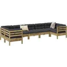 Garden & Outdoor Furniture vidaXL Hagesofagruppe Loungesett