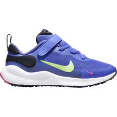 Nike Revolution 7 PSV - Light Ultramarine/Dark Obsidian/White/Lime Blast