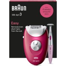 Braun Silk-épil Series 3 3-202 Epilator Raspberry, Pink