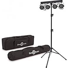 Studio Equipment Gear4music DJ Lights – Mini Par Can Stage Lighting System