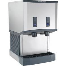 Ice Makers Scotsman HID525WB-1 Meridian 500 lb Countertop Nugget Ice & Water Dispenser for Commercial Ice Machines 25 lb Storage, Cup Fill, Push-Button Dispensing, 115v, Water Cooled, Stainless Steel