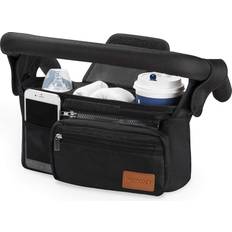 Gray Organizer Momcozy Stroller Organizer with Cup Holders