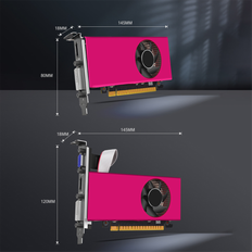 Graphics Cards Jojomino GTX750Ti 4GB Graphics Card GDDR5 1020MHz 128 Bit DVI+-Compatible 2.0 16X
