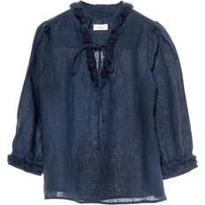 Lin Bluser HEST Linen Blouse Navy