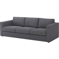 Grau - Schwarz Sofas Ikea VIMLE Grey Sofa 241cm 3-Sitzer