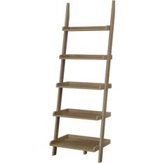 Convenience Concepts American Heritage Ladder Driftwood Book Shelf 72.8"