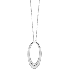 Aagaard Sølv Halskæder Aagaard Oval Drop Necklace - Silver