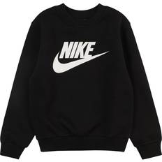 Elastano Sudaderas Nike Big Kid's Sportswear Club Fleece Sweatshirt - Black/White (FD2992-010)