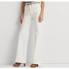 Polo Ralph Lauren Women Jeans Polo Ralph Lauren High-Rise Wide-Leg Jean in White Wash