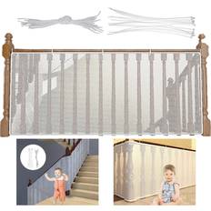 Child Safety Wejoy Durable Child Safety Protective Net Multipurpose Bannister Guard Deck Fence Fine Mesh for Balcony Stairs Net Fence for Kids