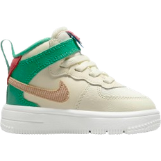 Nike Force 1 Mid SE EasyOn TDV - Coconut Milk/Pink Rise/Stadium Green/Hemp