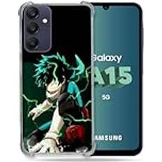 Cokitec Verstärkte Schutzhülle für Samsung Galaxy A15 4G 5G Manga My Hero Academia Deku