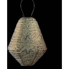Silver Garden Ornaments LUMIZ Can Solar Lantern 30 cm Marrakesh Silver