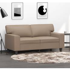 Konstläder Soffor vidaXL cappuccino Soffa 2-sits