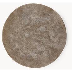 Mattor & Fällar Westwing Collection Flauschiger Runder Hochflor Teppich Leighton Brun
