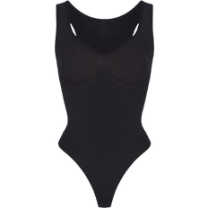 Elastane/Lycra/Spandex Shapewear & Under Garments SKIMS Seamless Sculpt Thong Bodysuit - Onyx