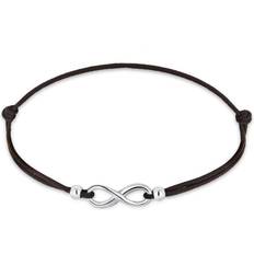 Elli Infinity Bracelet - Silver/Black