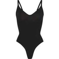 Elastane/Lycra/Spandex Bodysuits SKIMS Seamless Sculpt Thong Bodysuit - Black