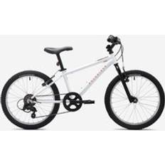 Btwin Age 6-9 20-inch Mountain Rockrider St 120 White/orange Kids Bike