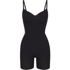 Seamless Sculpt Mid Thigh Bodysuit - Onyx