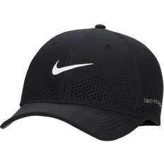 Golf - Schwarz Bekleidung NIKE Dri-FIT ADV Rise Structured SwooshFlex Cap - Black/Anthracite/White