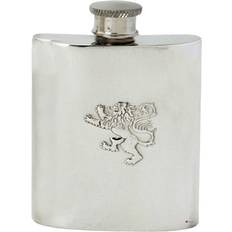 Kitchen Accessories I Luv LTD Embossed Rampant Lion 4oz Kidney Shape Hip Flask