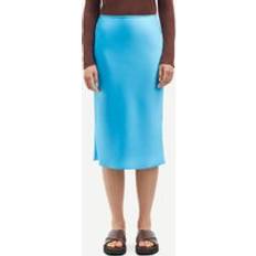 Samsøe Samsøe Röcke Samsøe Samsøe Agneta Recycled Satin Midi Skirt Blau