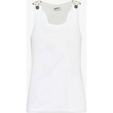 Herre - Uld Toppe Jean Paul Gaultier Spænde Rib Tank Top - Hvid