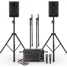 SubZero SZPA-P88 500W 8-tums Bluetooth PA-system Med Mikrofoner Och Stativ