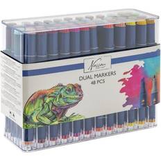 Art markers Nassau Fine Art Round Dual Markers 48-pack