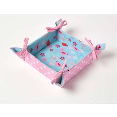 Blue Baskets Homescapes Bird & Flowers Reversible Bread Basket