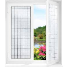 Window Film Greenzech Frosted Privacy Cling Anti-UV Cover Window Film