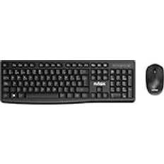 Nilox NXKMWE012 Black Keyboard Mouse