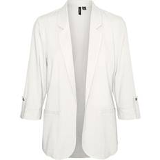 Viscose Blazers Vero Moda Jesmilo Blazer - White/Snow White