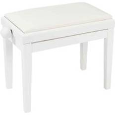 White Settee Benches Kinsman Adjustable Piano Gloss Settee Bench