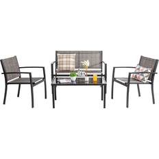 Shintenchi 4 Pieces Outdoor Lounge Set