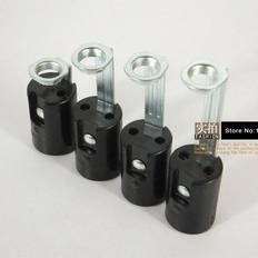 Bakelite Black Lampdel 4st