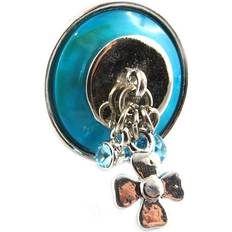 [L5292] Designer ring 'Nacre en Folie' turquoise