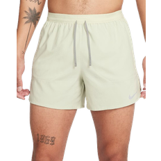 Nike Men's Stride Dri-FIT 5" Brief Lined Running Shorts - Olive Aura/Dark Stucco