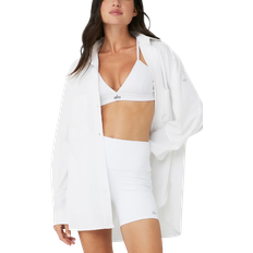 Alo Dreamscape Button Down Long Sleeve Jacket - White