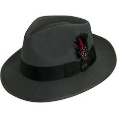 Scala Classico Men's Felt Teardrop Fedora Grey