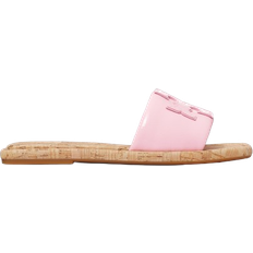 Tory Burch Double T Sport Slides - Petunia/Natural